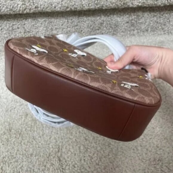 Coach Tan Snoopy Print Bag - Picture 4 of 6